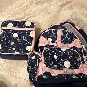 Pottery Barn kids moon and stars backpack and lunchbox set!